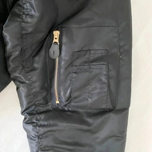 MA-1 Reversible Water repellent Bomber Jacket Embroidered OLIVIA - Picture 11 of 16